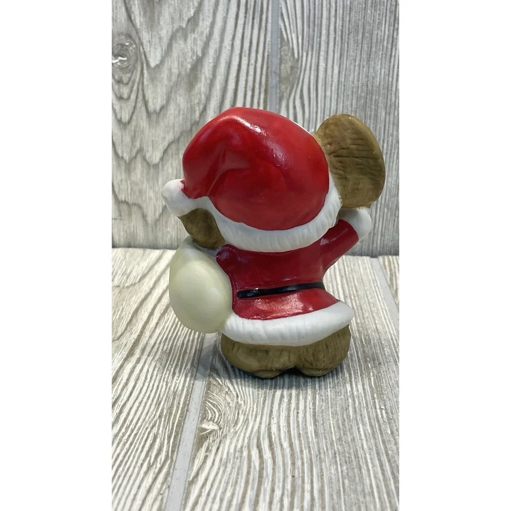 Vintage #5405 Homco Christmas Mice Figurines Ceramic Holiday Decor